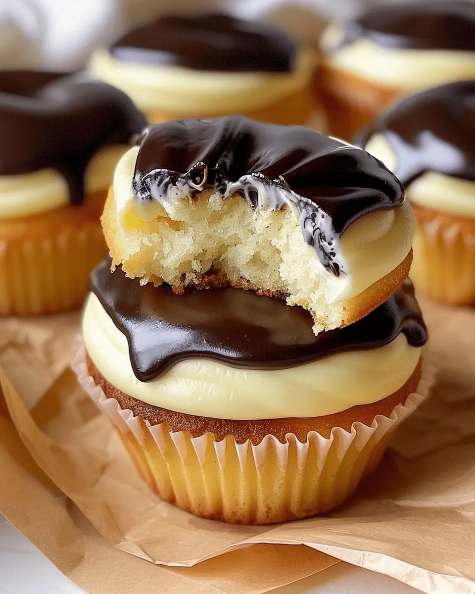 boston cream cupcakes recipe: the best indulgent treat at home