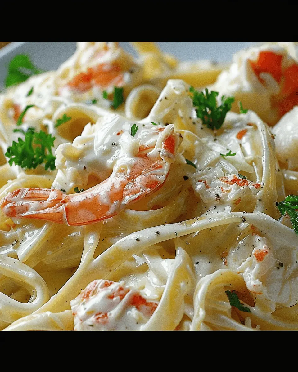 Crab Fettuccine Alfredo Recipe