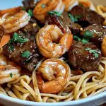 Steak Shrimp Noodles