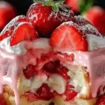 Strawberry Earthquake Cake