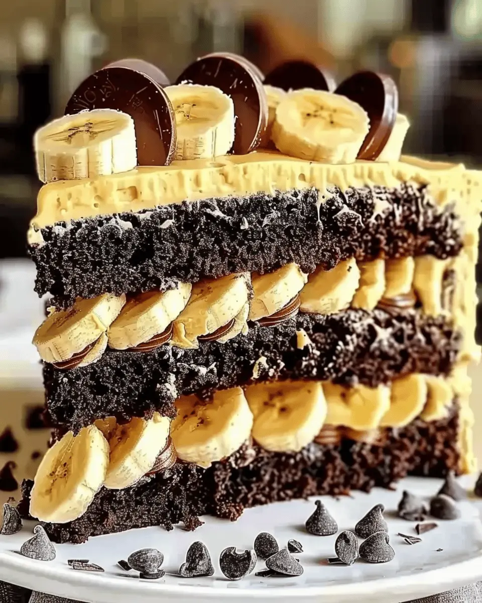 Double Chocolate Banana Layer Cake: Indulgent and Easy to Make