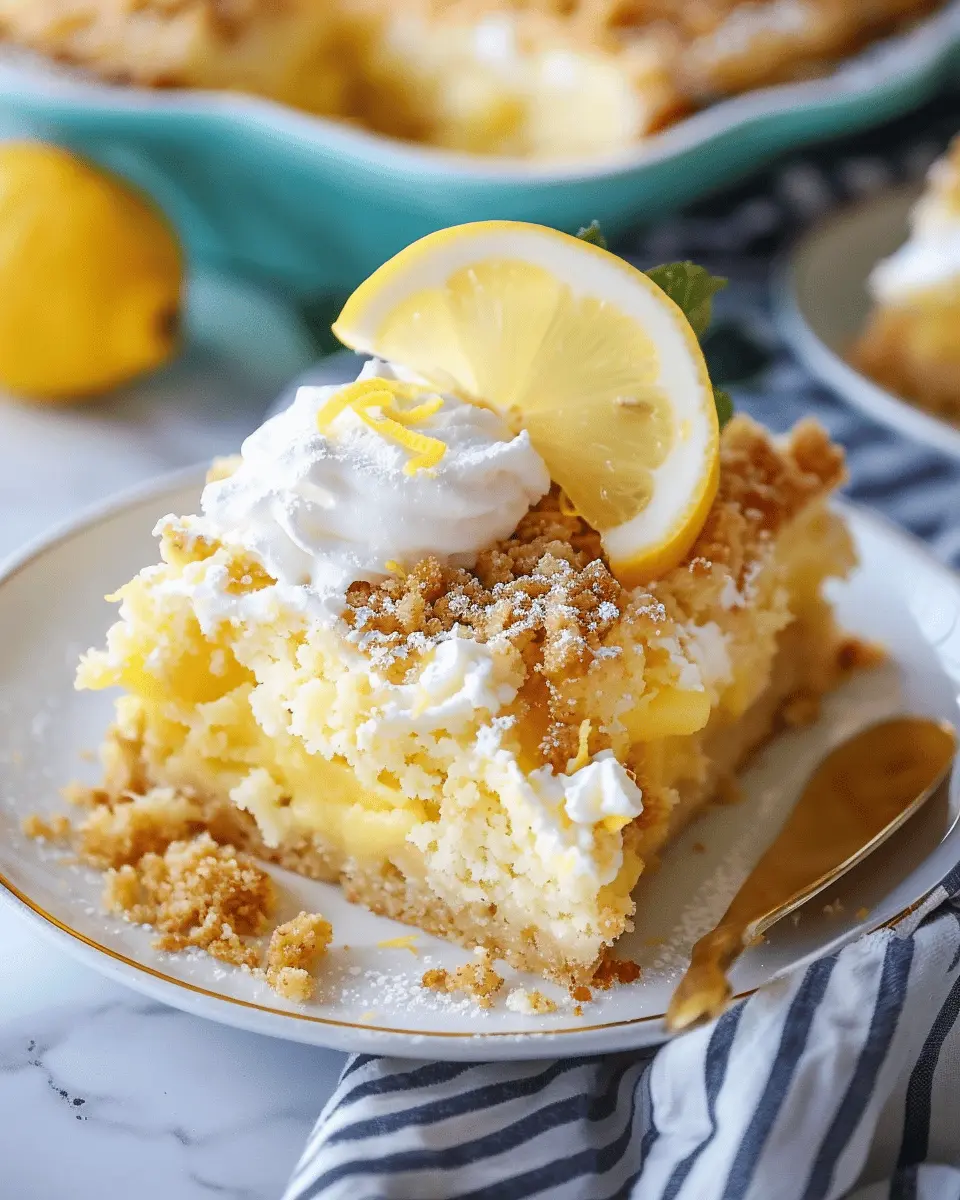 Lemon Dump Cake: The Easy, Zesty Dessert Everyone Loves