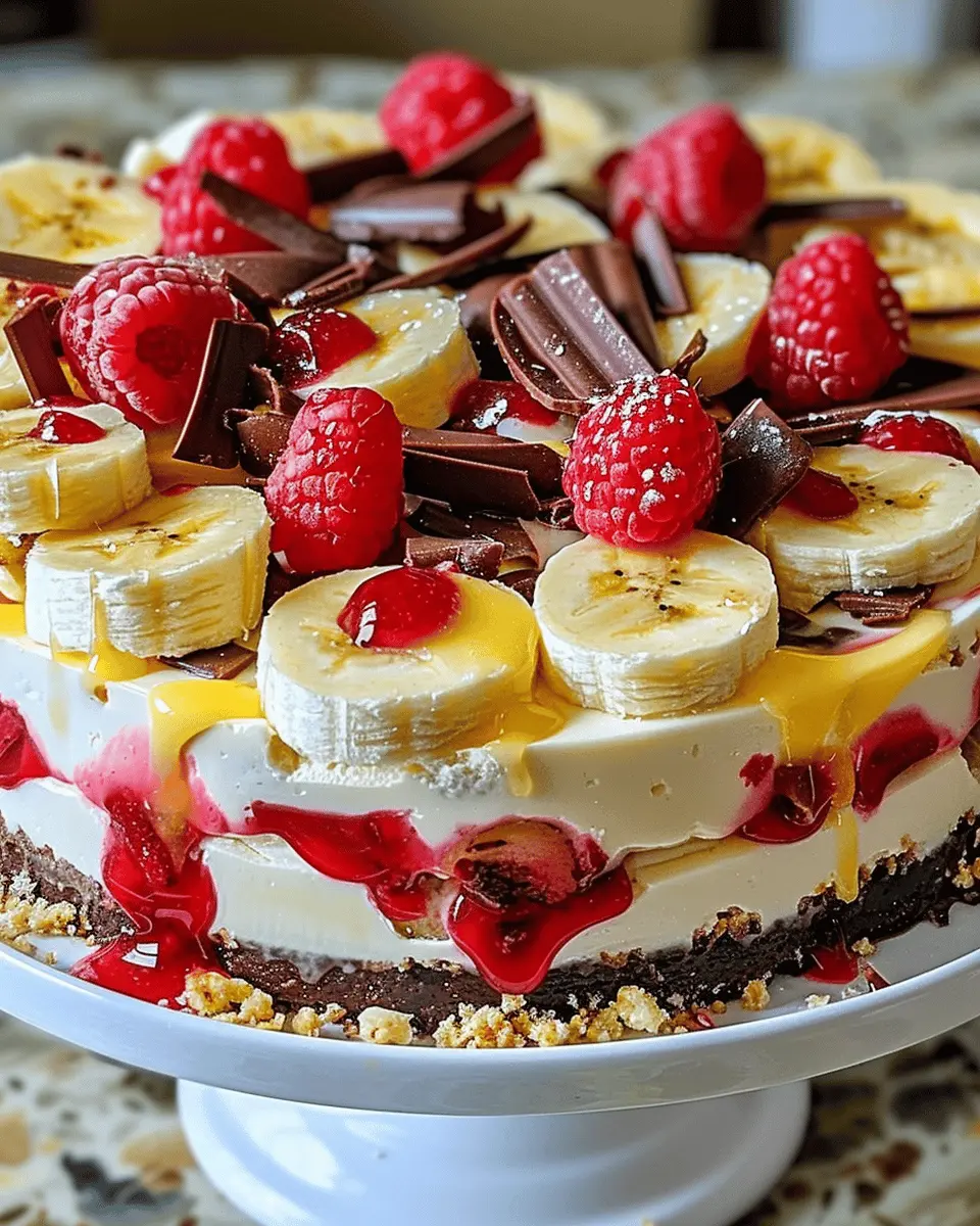 No-Bake Banana Split Cheesecake: The Indulgent Summer Treat