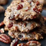 No Bake Cranberry Pecan Praline Cookies