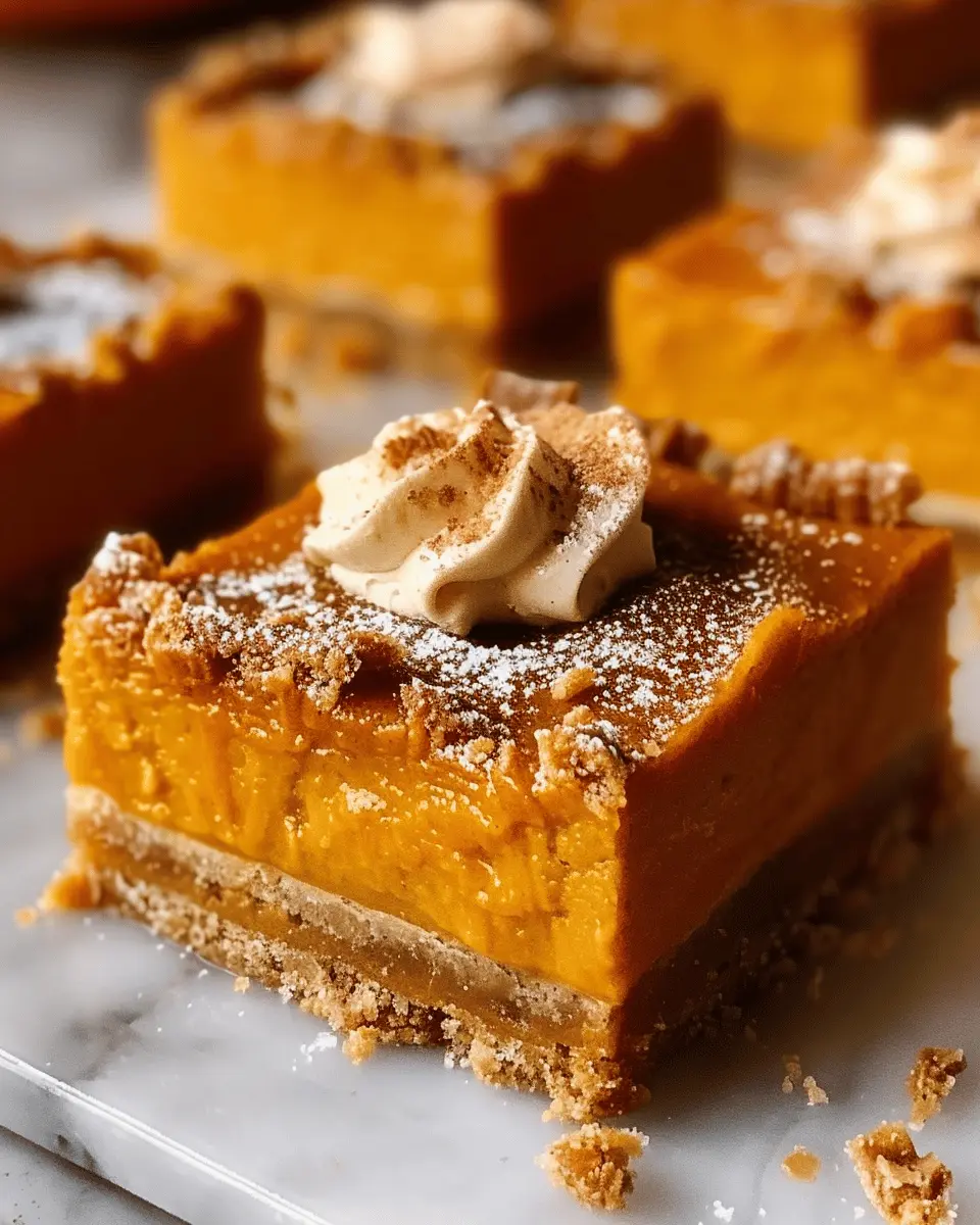 Pumpkin Pie Bars: Indulgent Fall Treats You’ll Love to Make