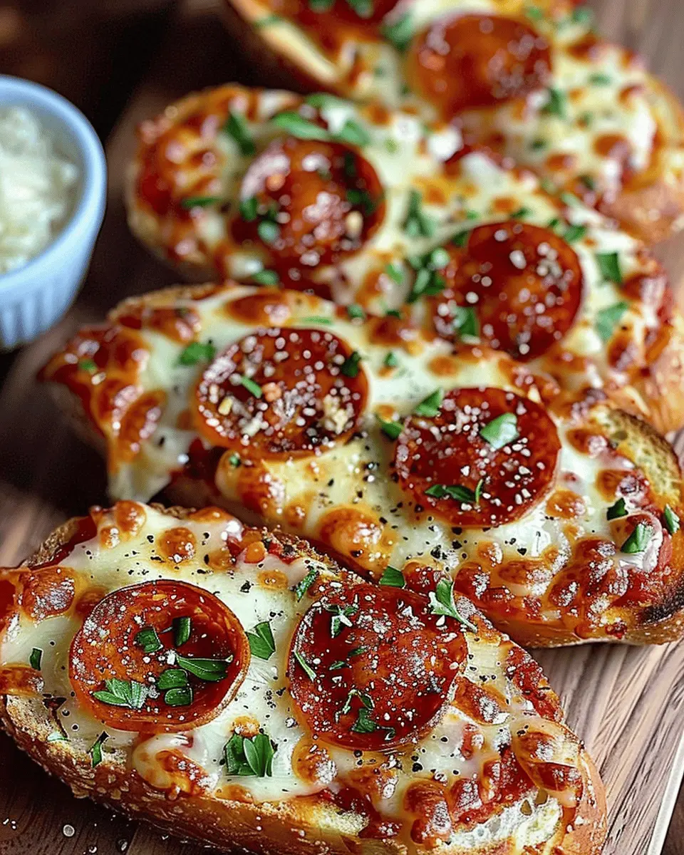 Quick & Easy French Bread Pizzas with Turkey Bacon and Chicken Ham