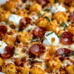 Tater Tot Pizza Casserole