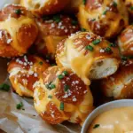Warm Gooey Cheesy Pretzel Bites