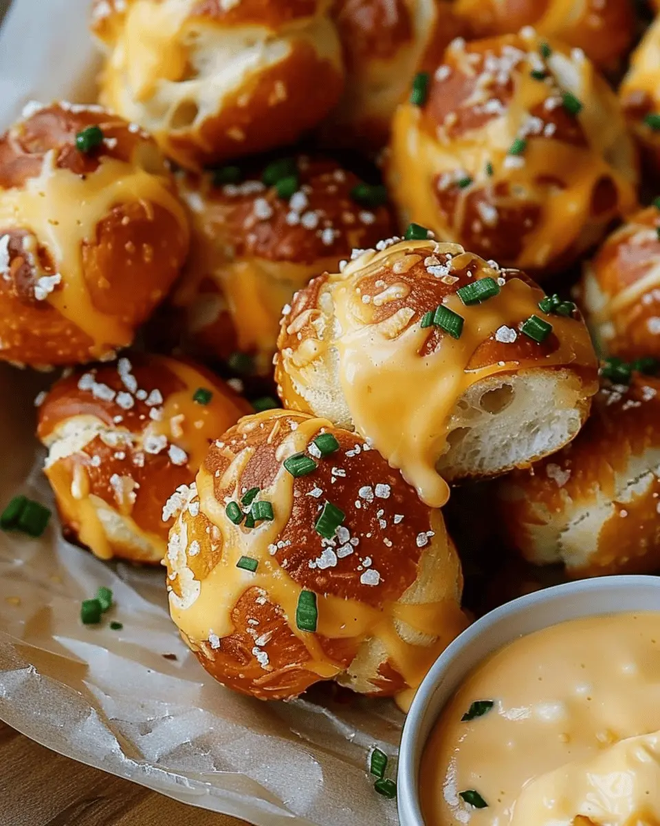 Warm Gooey Cheesy Pretzel Bites: The Best Indulgent Snack Recipe