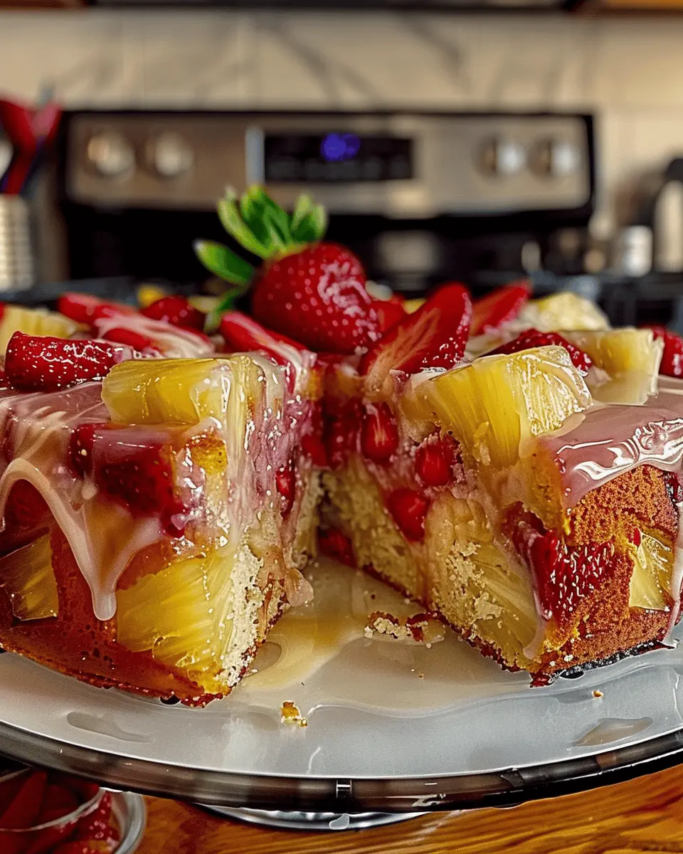 Strawberry Pineapple Pound Cake: A Juicy, Homemade Delight
