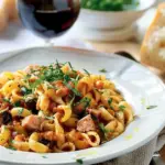 Pasta Puttanesca and Tuna