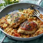 Skillet Chicken and Orzo