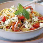 Pasta with No-Cook Tomato and Bocconcini Sauce