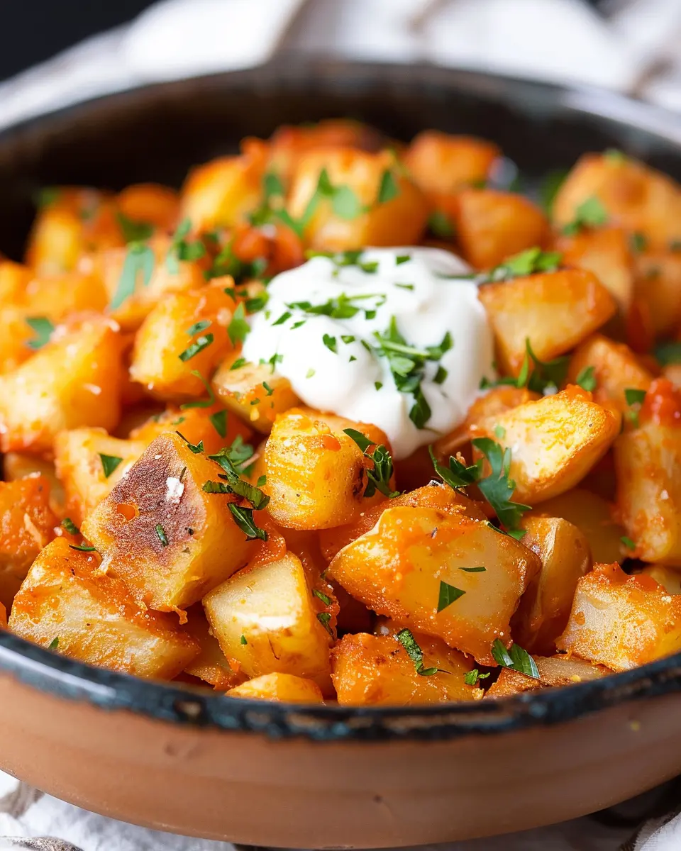 Traditional Spanish Patatas Bravas Recipe: A Delicious Twist with Turkey Bacon