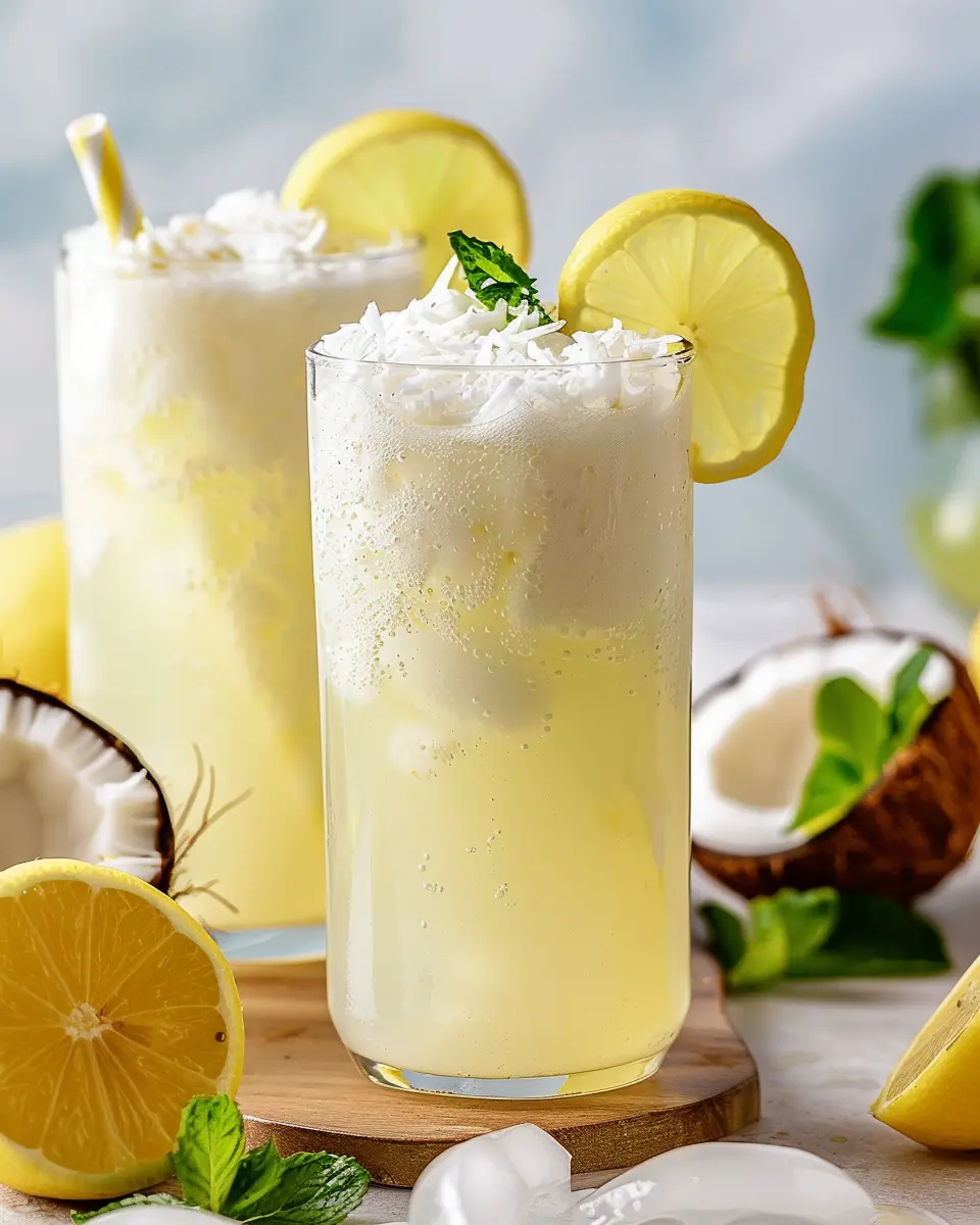Brazilian Lemonade with Coconut Recipe: The Best Refreshing Treat