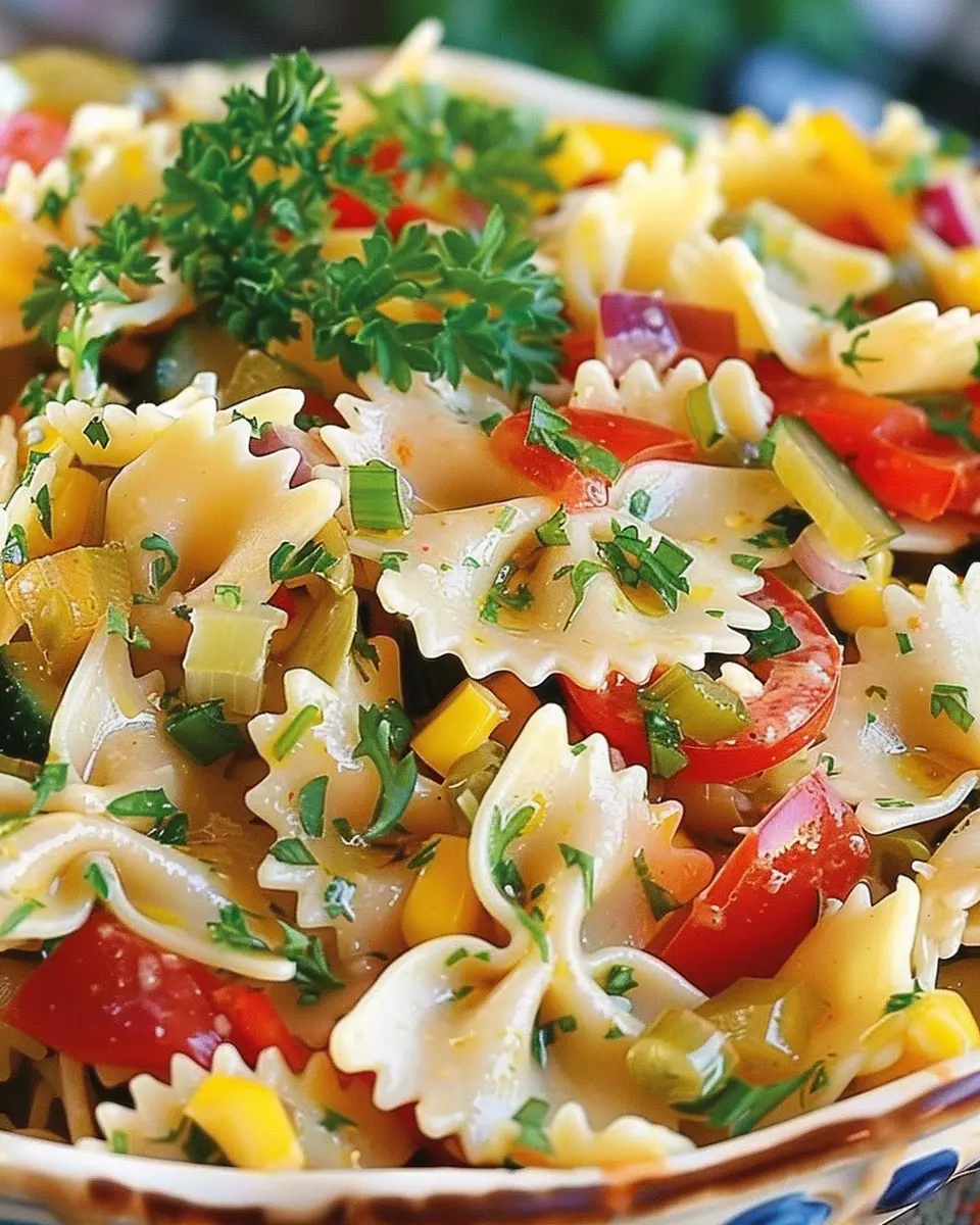 Paula Deen’s Bow-Tie Pasta Salad with Turkey Bacon &amp; Chicken Ham