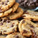 Air Fryer Salted Caramel Chocolate Chip Cookies