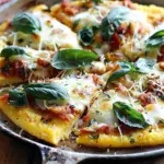 Three-Cheese Polenta Pizza