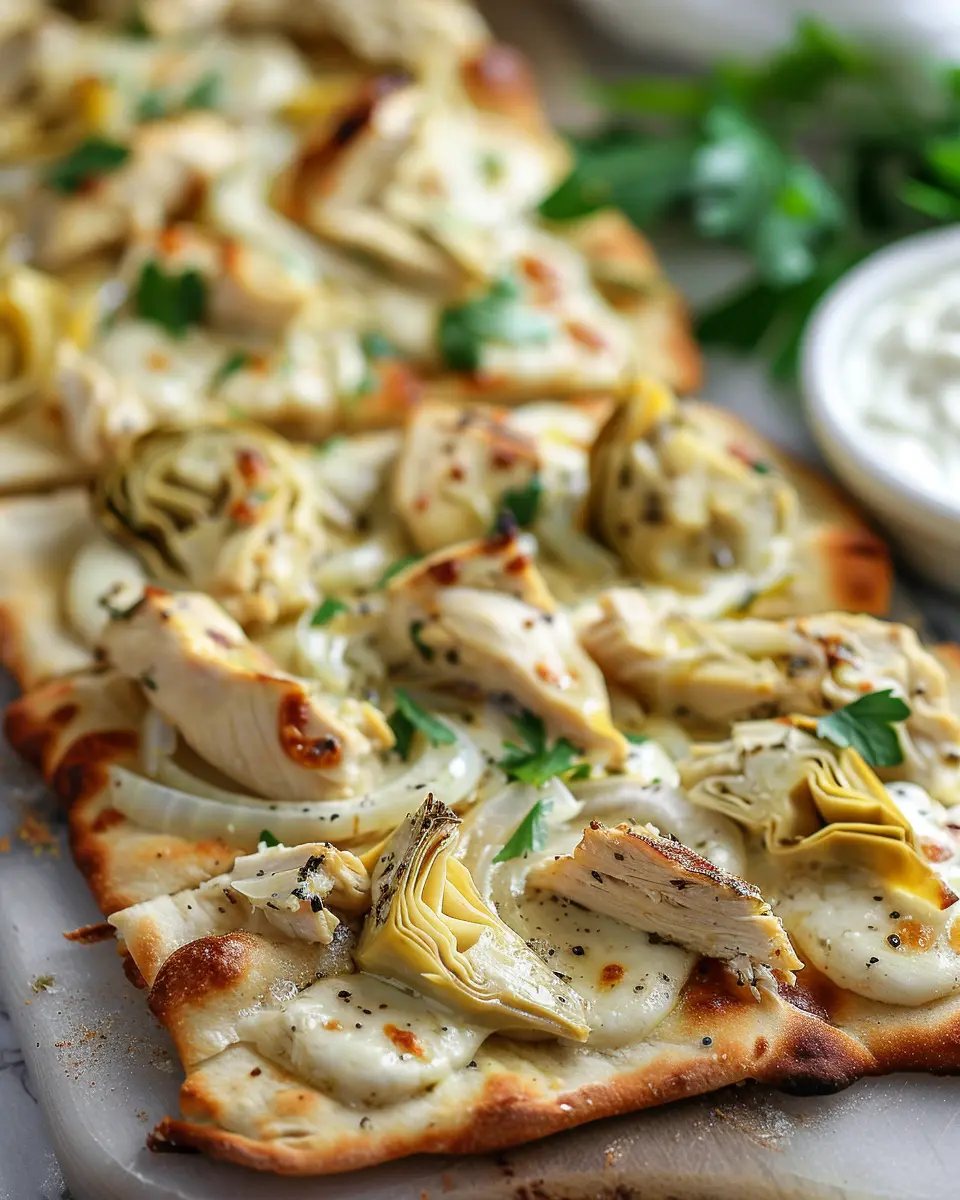 Chicken and Artichoke Flatbread: Easy, Flavorful Weeknight Treat
