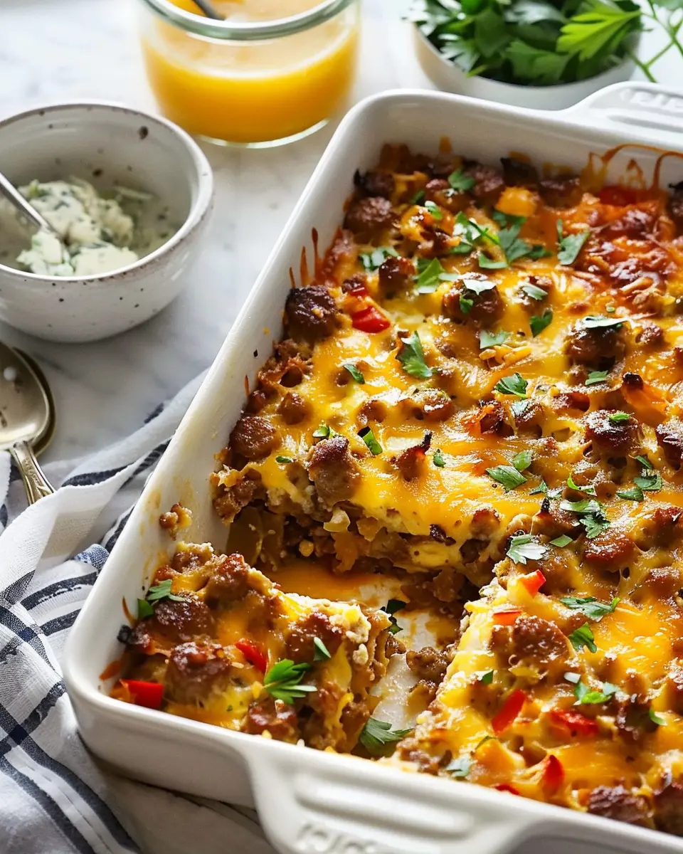 Sausage-Hash Brown Breakfast Casserole: Easy Family Favorite Dish