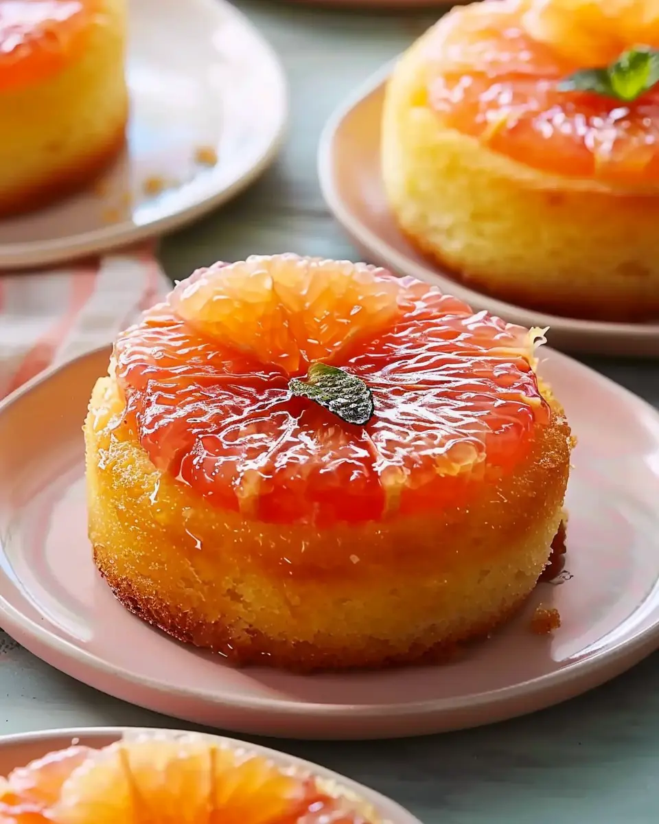 Mini Grapefruit Upside-Down Cakes: A Delicious Twist on Classics