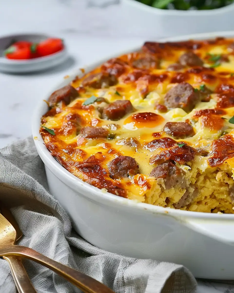 Easy Sausage and Egg Casserole: A Joyful Spin on Breakfast Delight