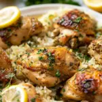 Slow Cooker Lemon Herb Chicken and Rice