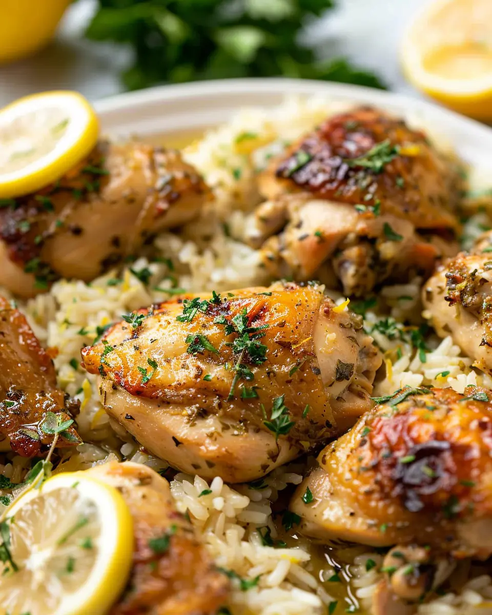 Slow Cooker Lemon Herb Chicken and Rice: Easy Weeknight Delight