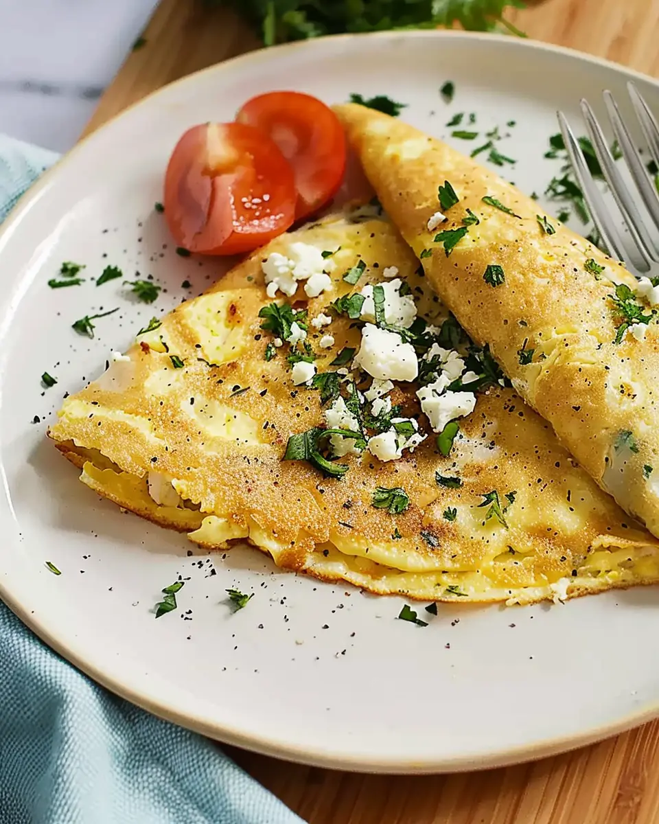 Folded Omelet Bliss: A Quick and Flavorful Turkey Bacon Delight