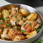 Garlic Parmesan Crockpot Chicken and Potatoes