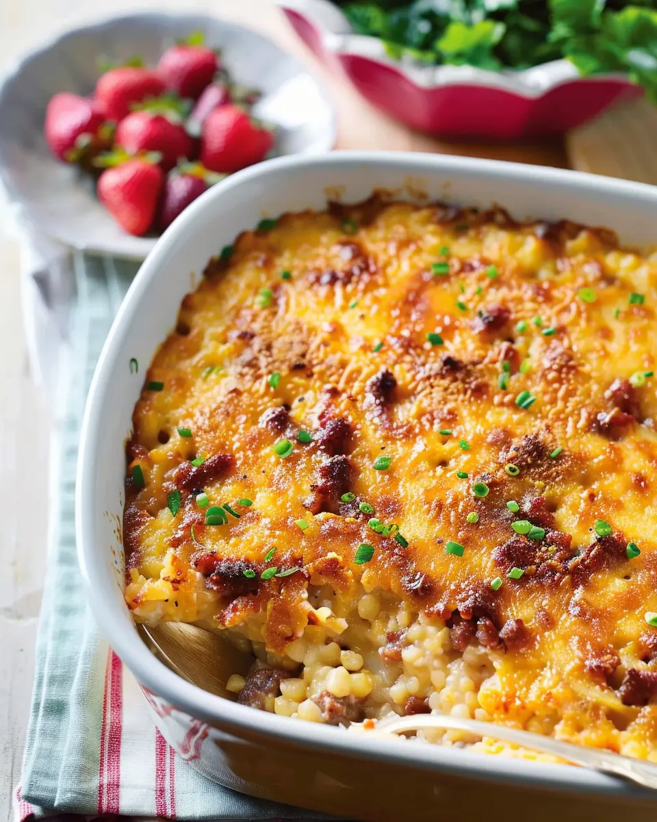 Smoky Sausage-and-Grits Casserole: An Indulgent Comfort Dish