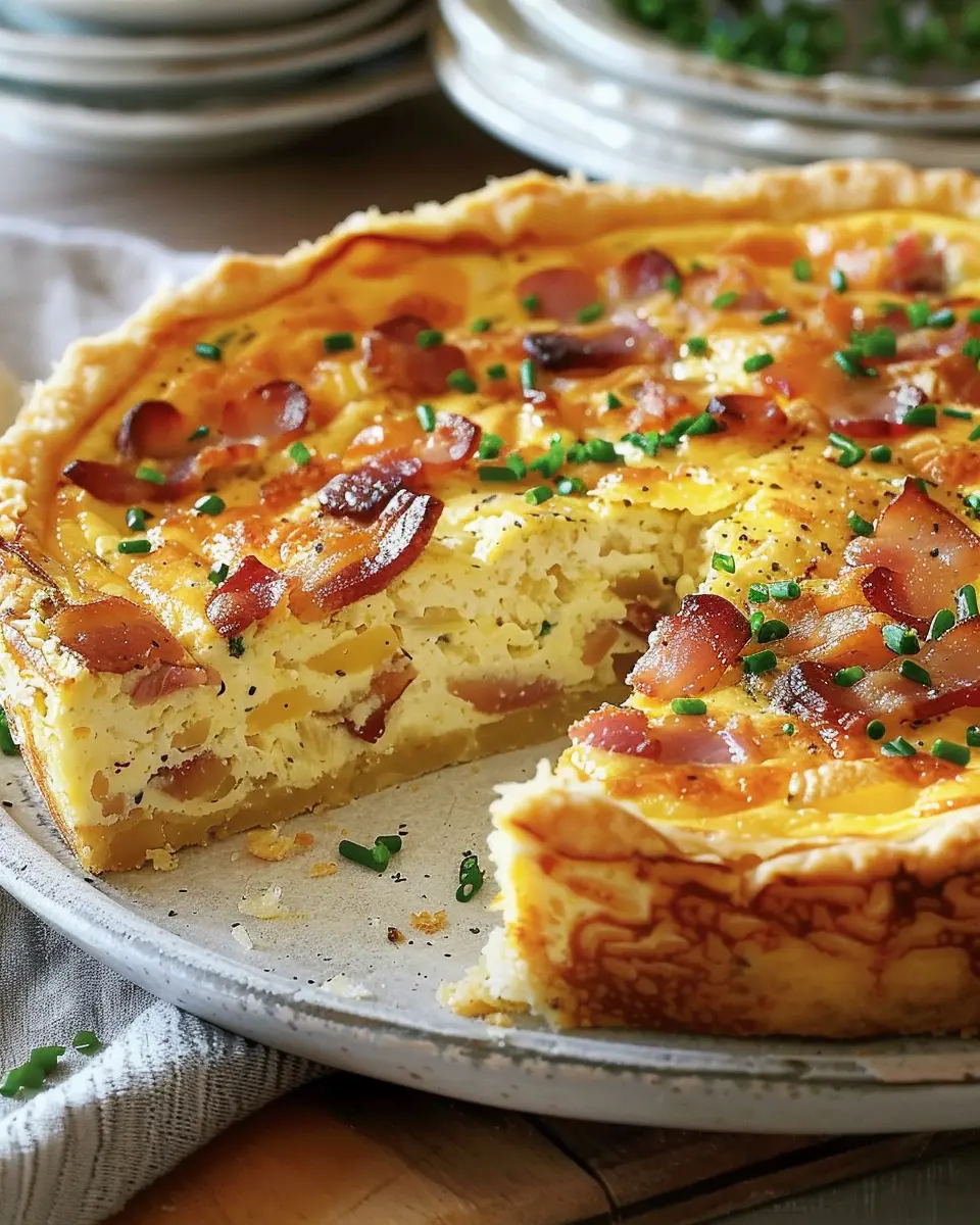 Bacon-and-Cheddar Grits Quiche Recipe: A Delightful Family Treat