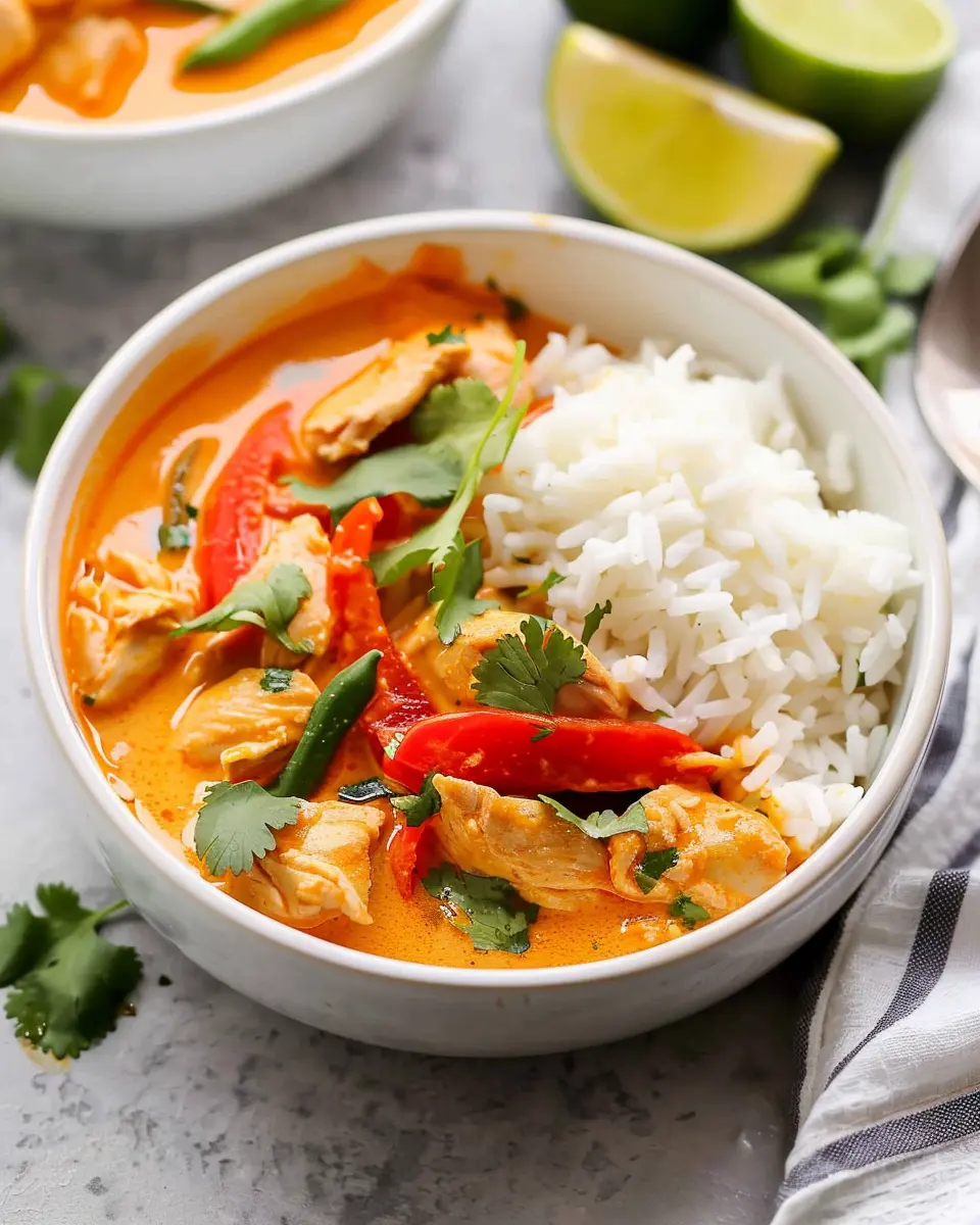 Easy Thai Red Curry Chicken: A Deliciously Simple Homemade Delight