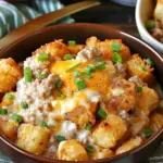 Tater Tot Breakfast Bowl with Sausage Gravy