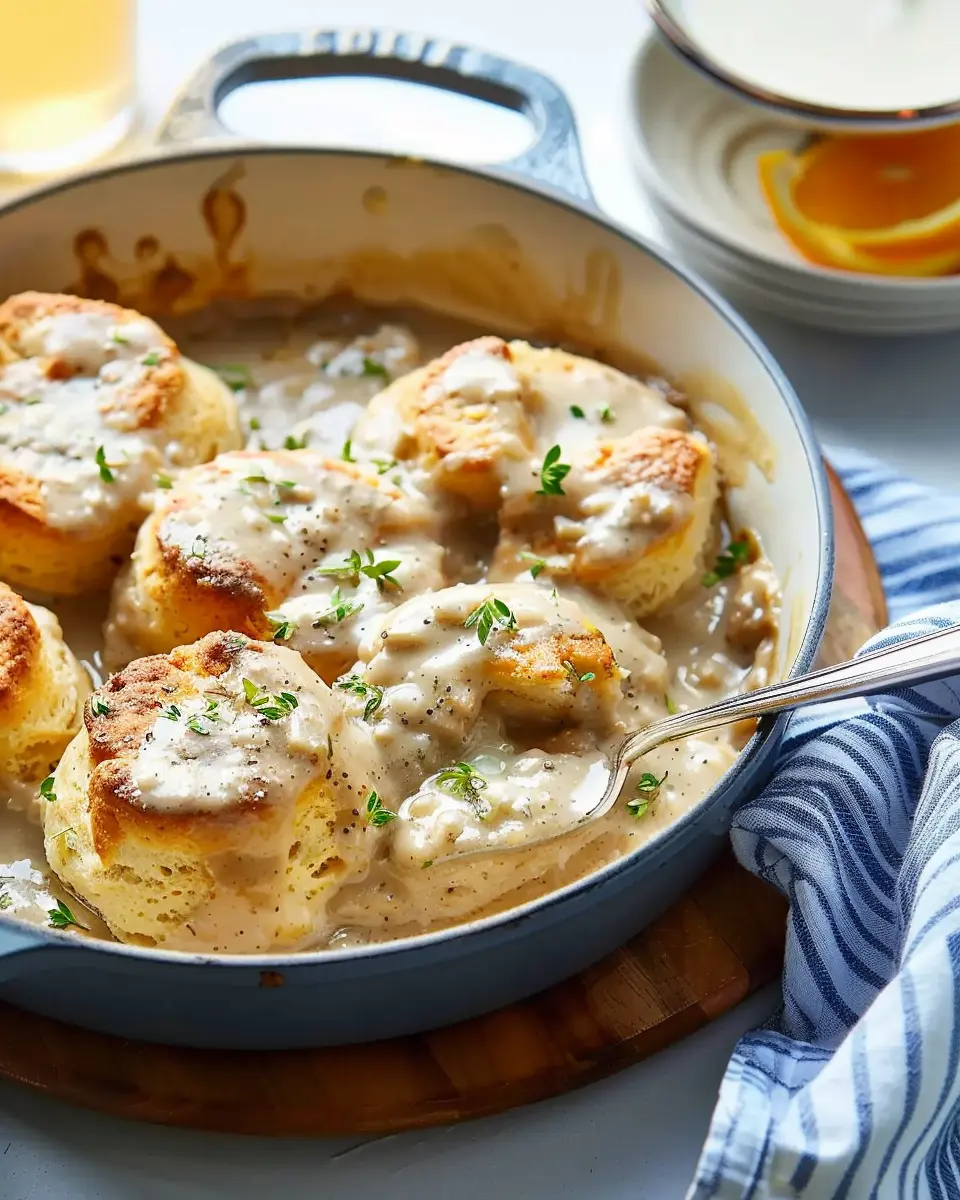 Biscuits and Gravy Skillet Recipe: A Comforting Twist with Turkey Bacon