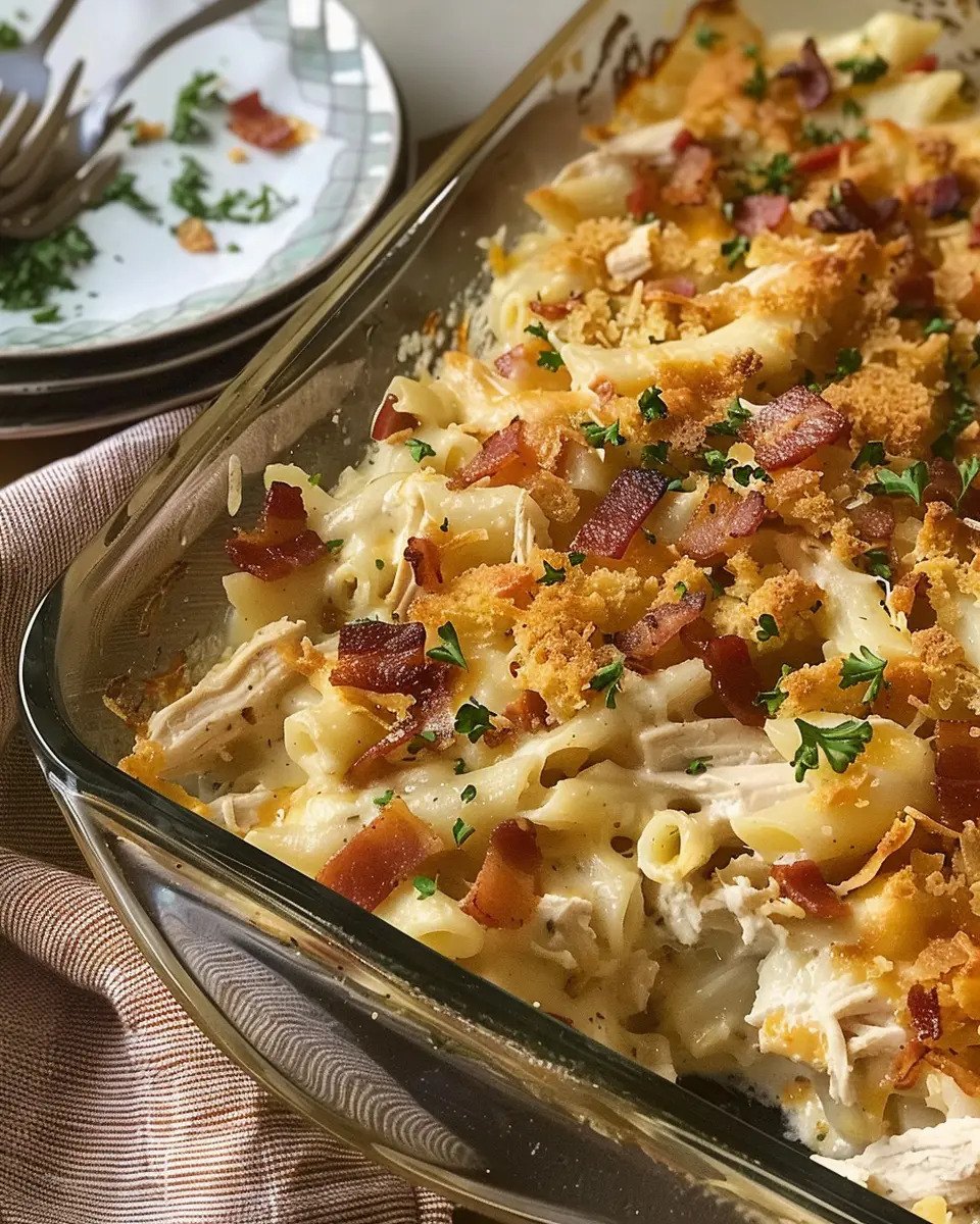 Chicken Bacon Ranch Casserole: Easy Comfort Food Delight