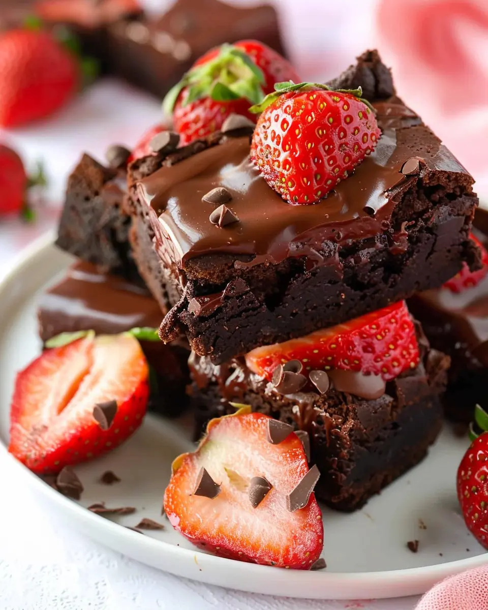 Chocolate Covered Strawberry Brownies: Indulge in a Sweet Delight