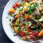 Orzo with Roasted Vegetables