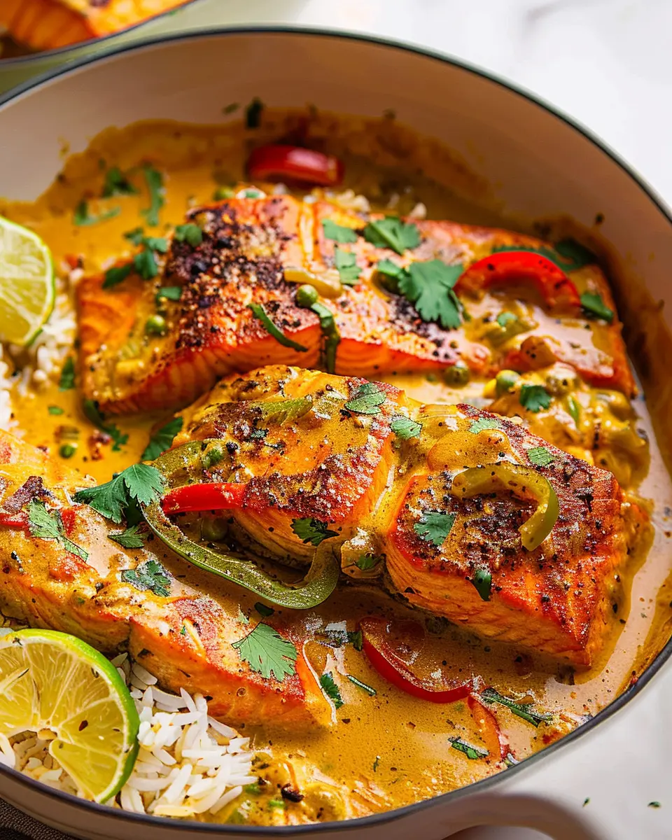 Caribbean-Style Coconut Curry Salmon: A Flavorful Delight for Home Cooks