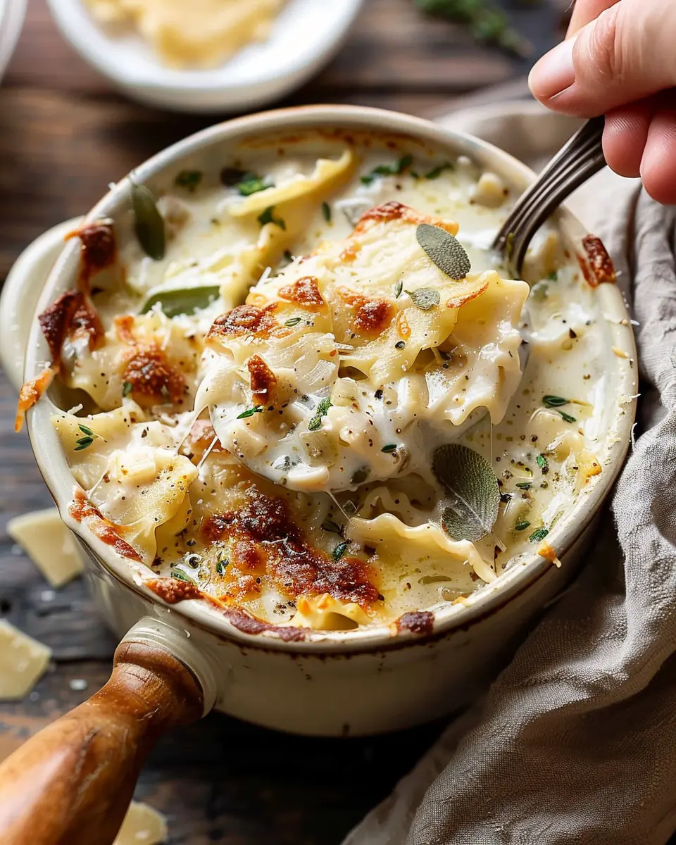 Creamy White Lasagna Soup: A Cozy Indulgence with Turkey Bacon