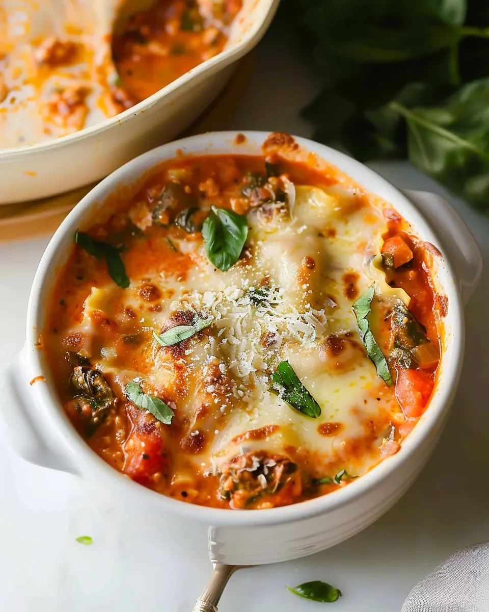 Easy Creamy Lasagna Soup: A Cozy Twist with Turkey Bacon and Chicken Ham