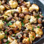 Garlic Mushrooms Cauliflower Skillet