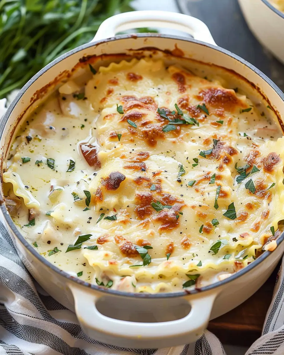 White Lasagna Soup: A Creamy Indulgence with Turkey Bacon and Chicken Ham