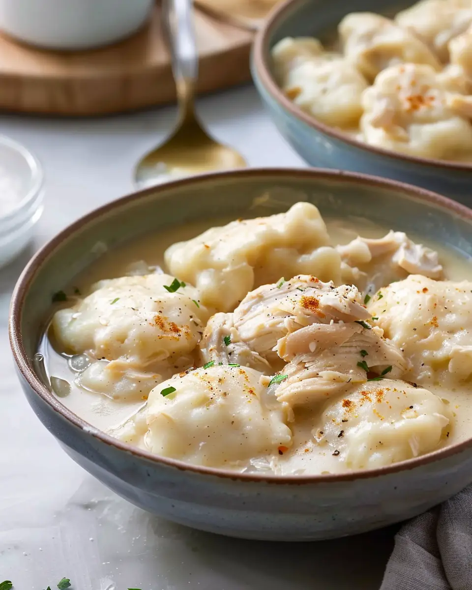 Easy Chicken and Dumplings: Comforting Cream of Chicken Delight