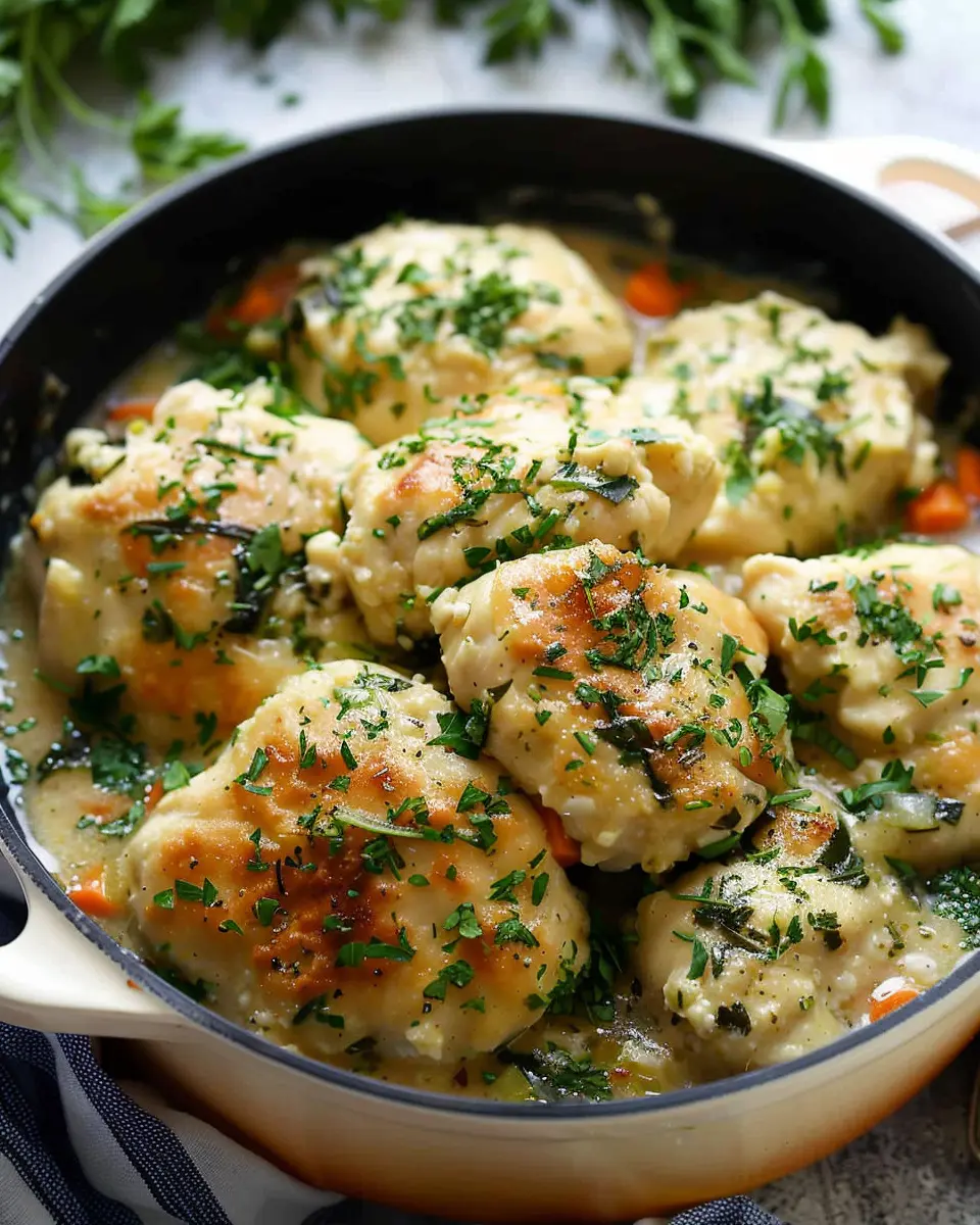 Springtime Chicken &amp; Dumplings: Easy Recipe with Hella Fresh Herbs