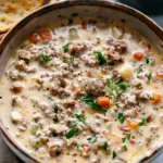 Creamy Parmesan Italian Sausage Soup