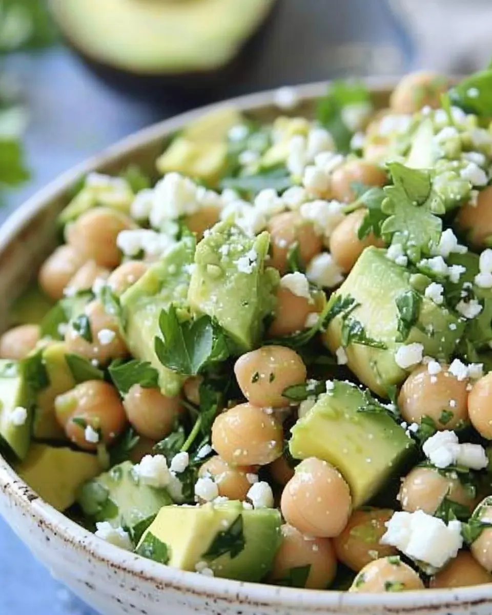 Chickpea Feta Avocado Salad: A Fresh and Easy Delight