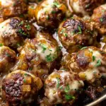 French Onion Meatballs