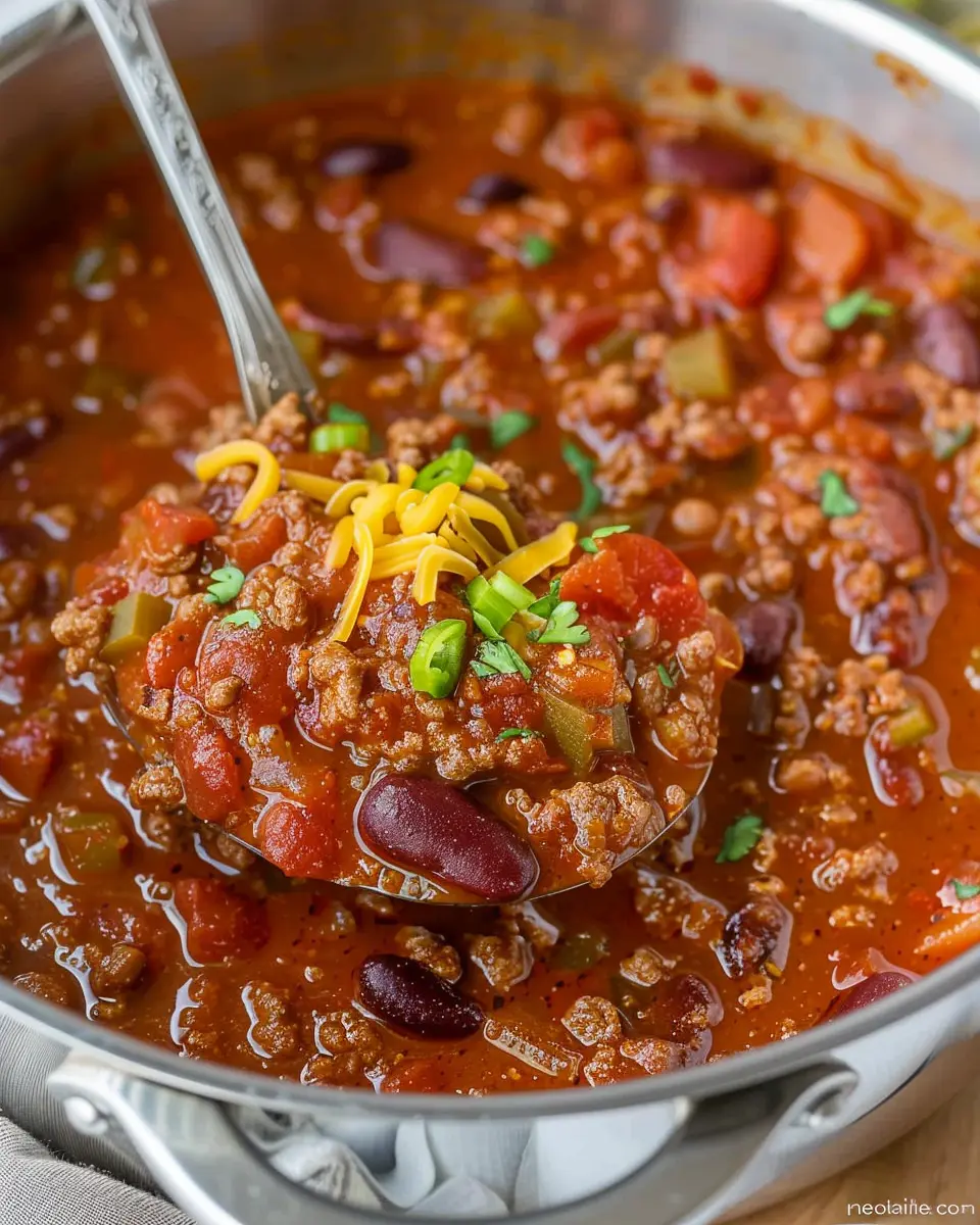 The Best Chili Recipe: Indulgent Comfort with Turkey Bacon and Chicken Ham