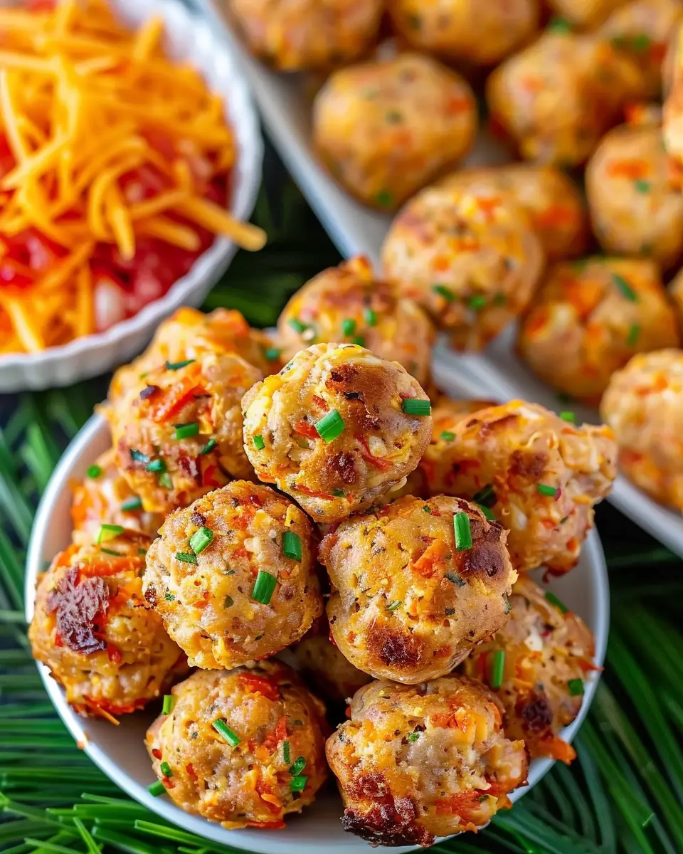 Pimento Cheese Sausage Balls with Turkey Bacon: A Flavorful Twist